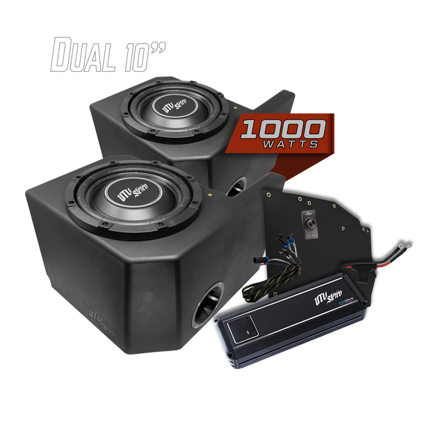 Polaris® Ranger 1000W Dual 10" Subwoofer Kit | UTVS-RNG-SUB-1000-2 UTV Stereo