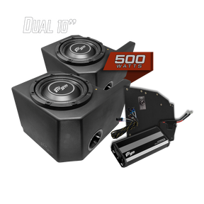 Polaris® Ranger 500W Dual 10" Subwoofer Kit | UTVS-RNG-SUB-500-2 UTV Stereo