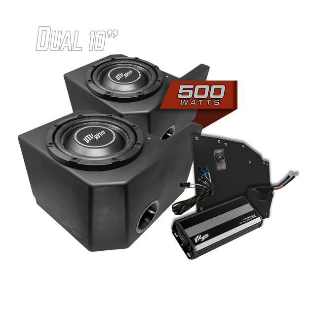 Polaris® Ranger 500W Dual 10" Subwoofer Kit | UTVS-RNG-SUB-500-2 UTV Stereo