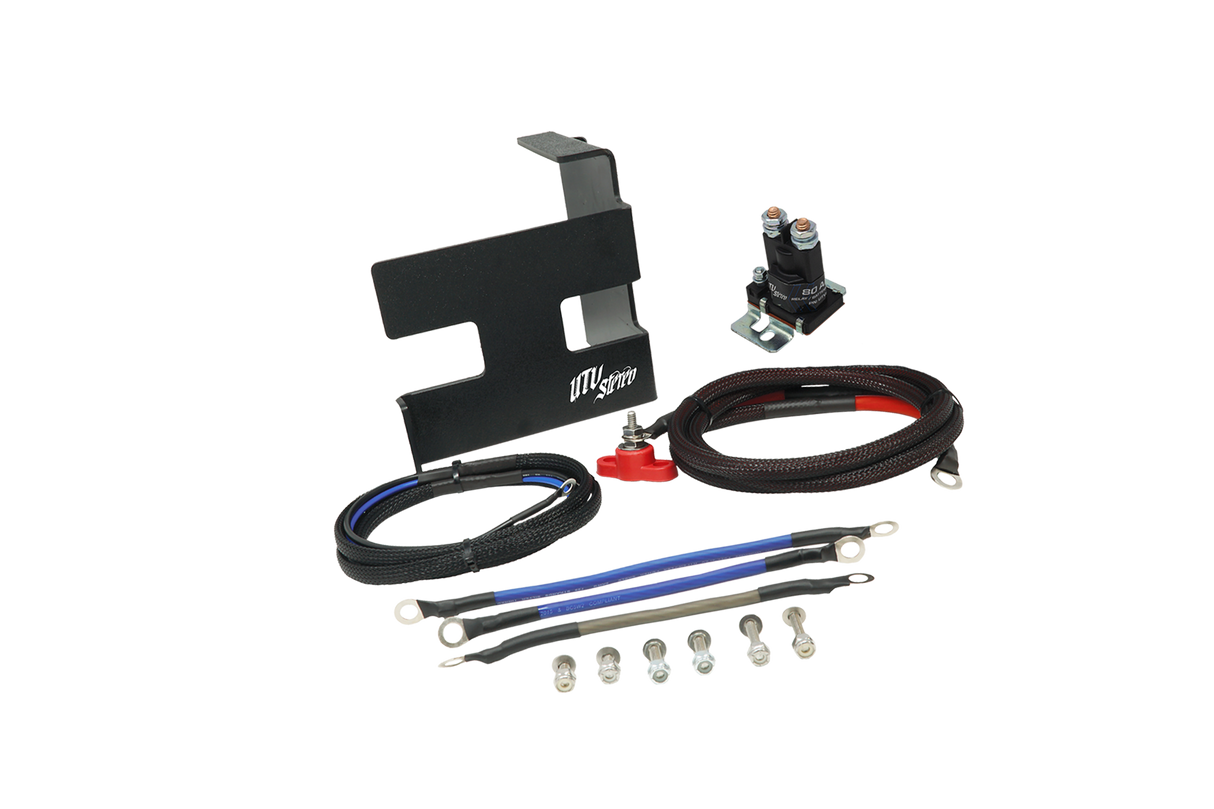 Can-Am® X3 2nd Battery Kit (Wire Kit & Battery Mount Only) | UTVS-X3-2BATT-NB UTV Stereo