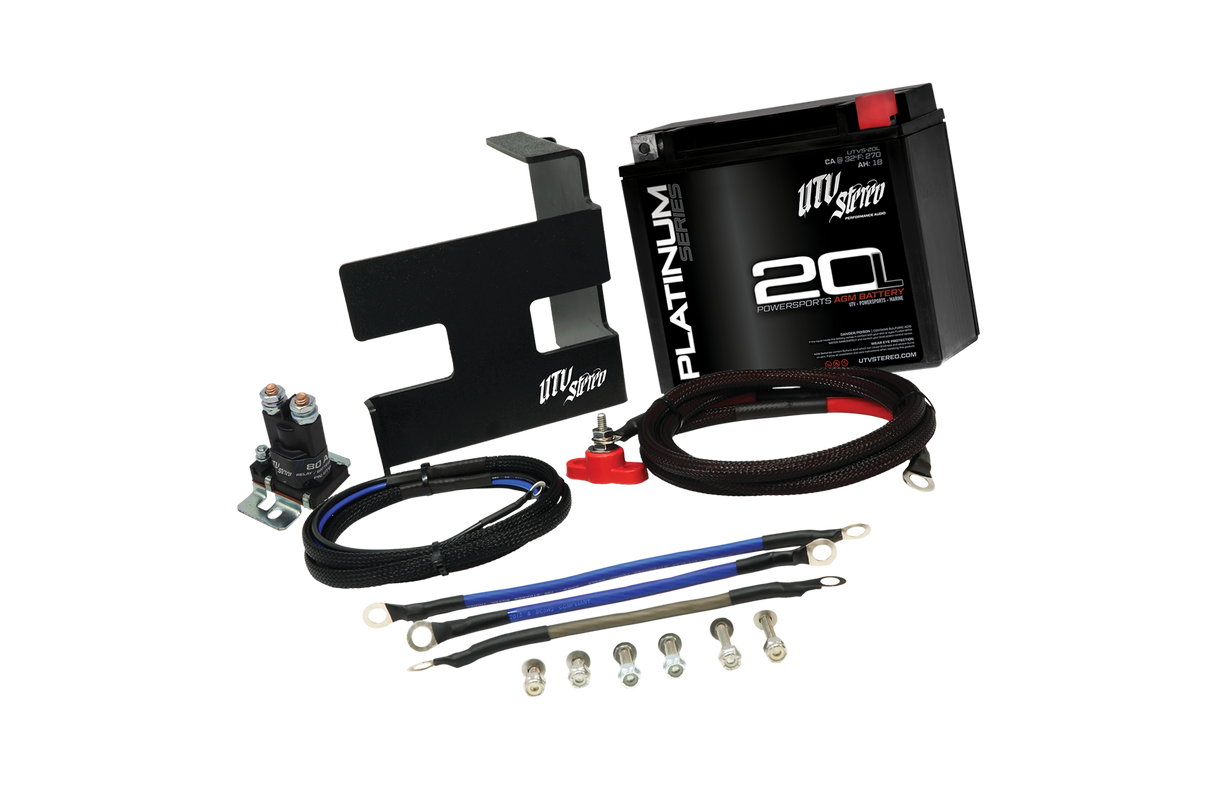 Can-Am® X3 2nd Battery Kit | UTVS-X3-2BATT-KIT UTV Stereo