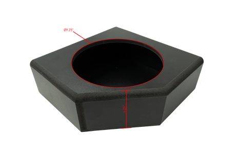 '17+ Can-Am® X3 Rear Low-Profile Driver Side 10” Subwoofer Enclosure – Unloaded | UTVS-X3-ENC-LP-RDRIVER UTV Stereo