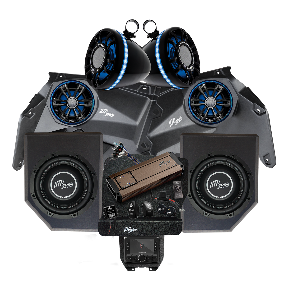 Can-Am® X3 Elite Series Stage 6 Stereo Kit | UTVS-X3-S6-E UTV Stereo