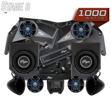 Can-Am® X3 Signature Series Stage 6 Stereo Kit | UTVS-X3-S6-S UTV Stereo