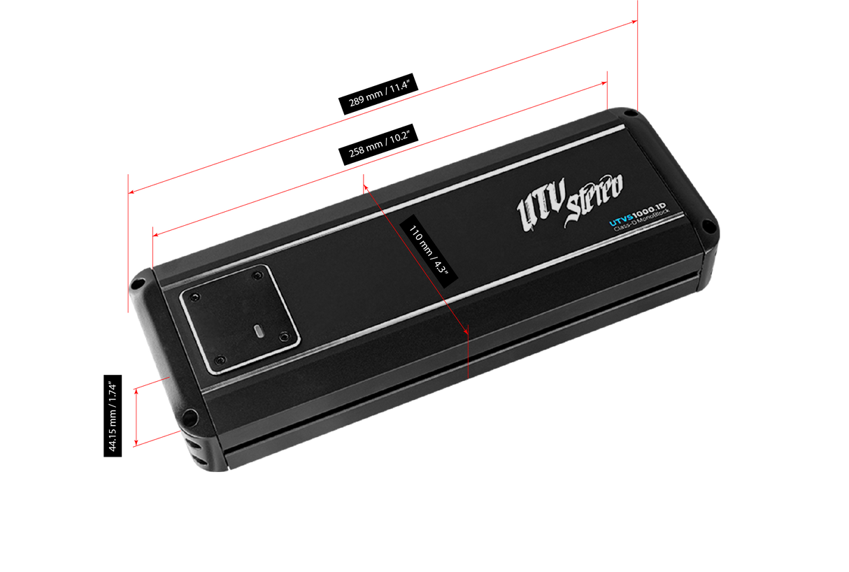 Signature Series 1000W Monoblock Amplifier | UTVS1000.1D UTV Stereo