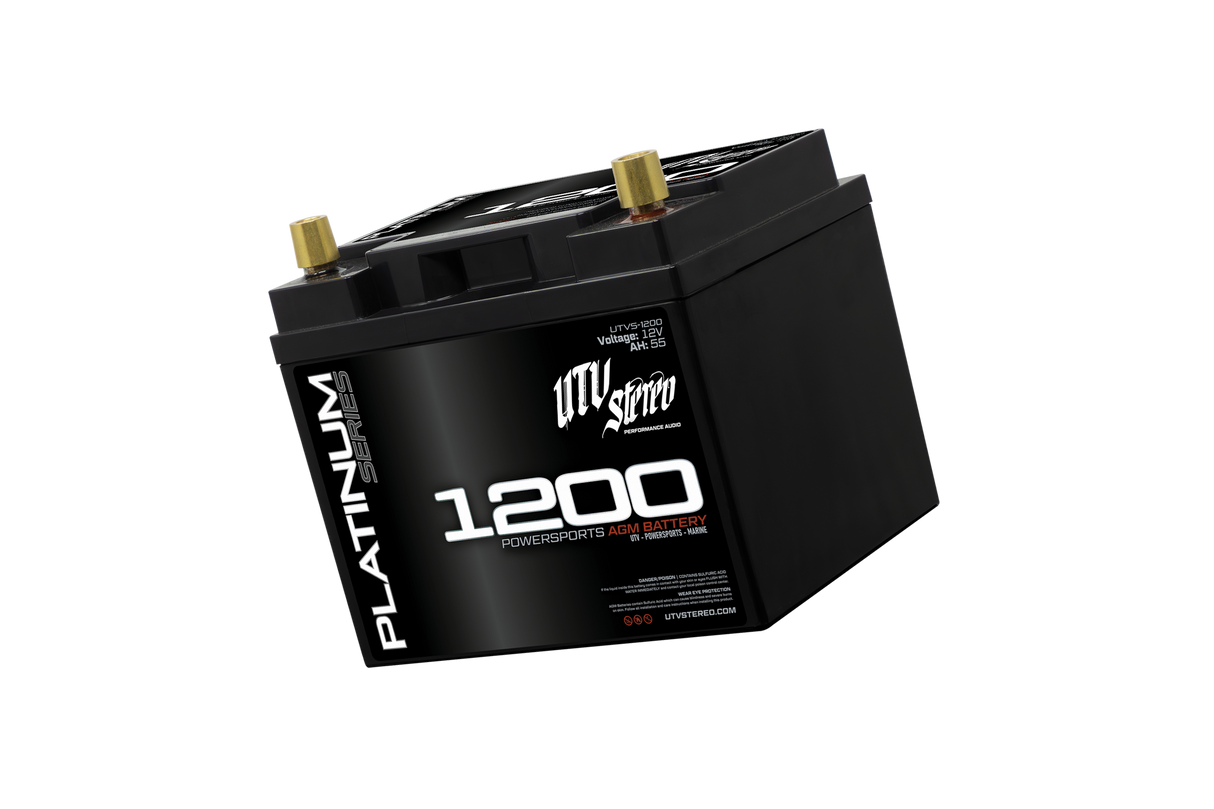 Platinum Series AGM 1200 Battery | UTVS-1200 UTV Stereo
