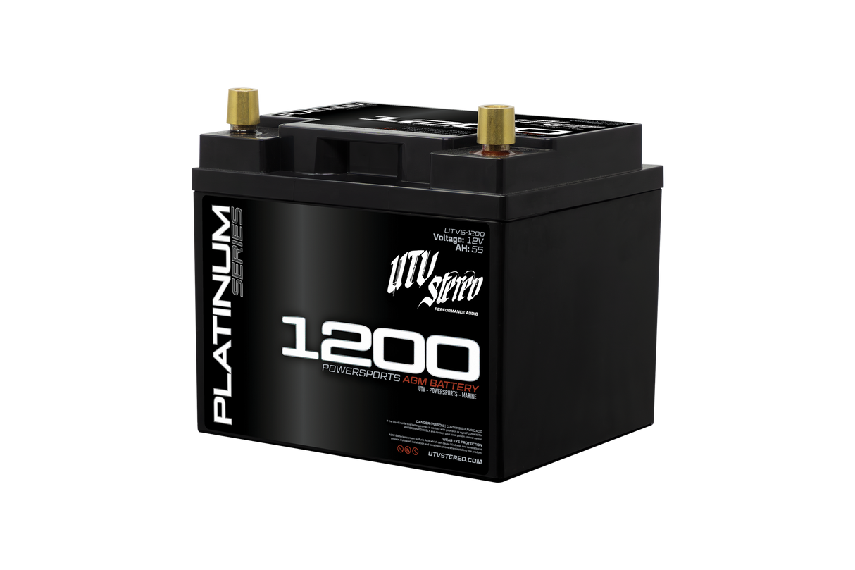 Platinum Series AGM 1200 Battery | UTVS-1200 UTV Stereo