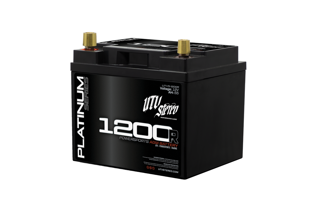Platinum Series AGM 1200R (REVERSE POLARITY) Battery | UTVS-1200R UTV Stereo