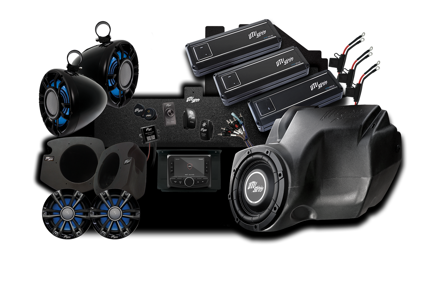 RZR® Signature Series Stage 8 Stereo Kit | UTVS-RZR-S8-S UTV Stereo
