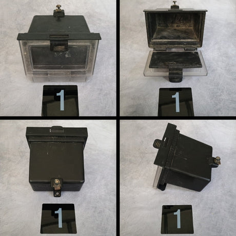 [Used] Dash Storage Box  Double Din Assembly fits Polaris RZR 1000, and more Harvey's ATV Parts