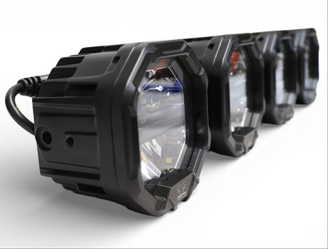 10 Light U-Con Interlocking Off Road LED Pod With Amber or White DRL Running Light GGLighting