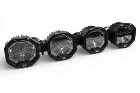 4 Light U-Con Interlocking Off Road LED Pod With Amber or White DRL Running Light GGLighting