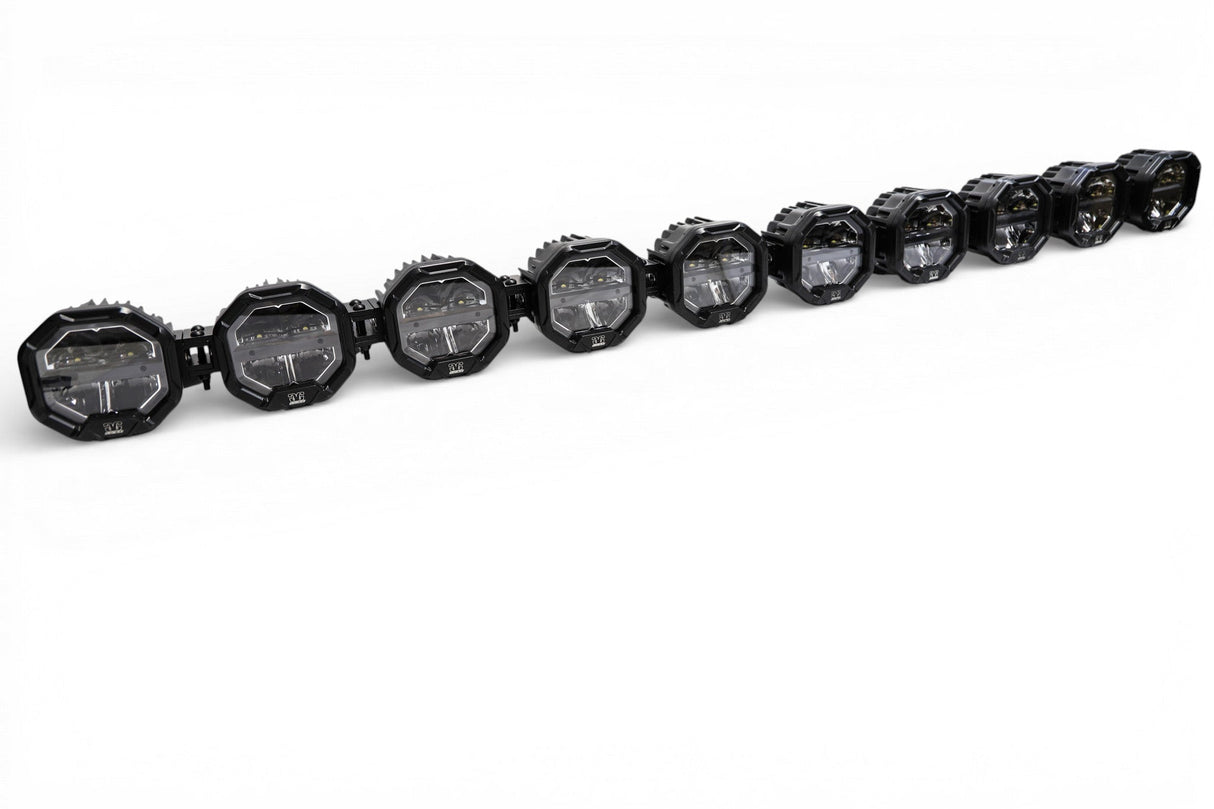 10 Light U-Con Interlocking Off Road LED Pod With Amber or White DRL Running Light GGLighting