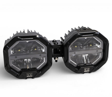 2 Light U-Con Interlocking Off Road LED Pod With Amber or White DRL Running Light GGLighting