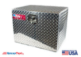 Underbody Toolbox w/ Drop Down Front Door & T Style Lock Handle, Diamond Plate - RDS