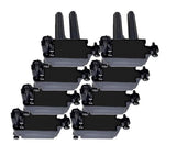 Gen III Hemi Compatible Ignition Coil - 2006+ - Pack of 8 - Ignition Coil Pack, Coil-On-Plug, Epoxy Coil, Black, Chrysler, Dodge, Ram, Hemi