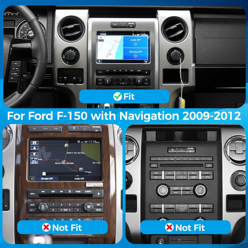 VISION 9" Custom-Fit Car Stereo for Ford F-150 2009-2012 with Factory Navigation