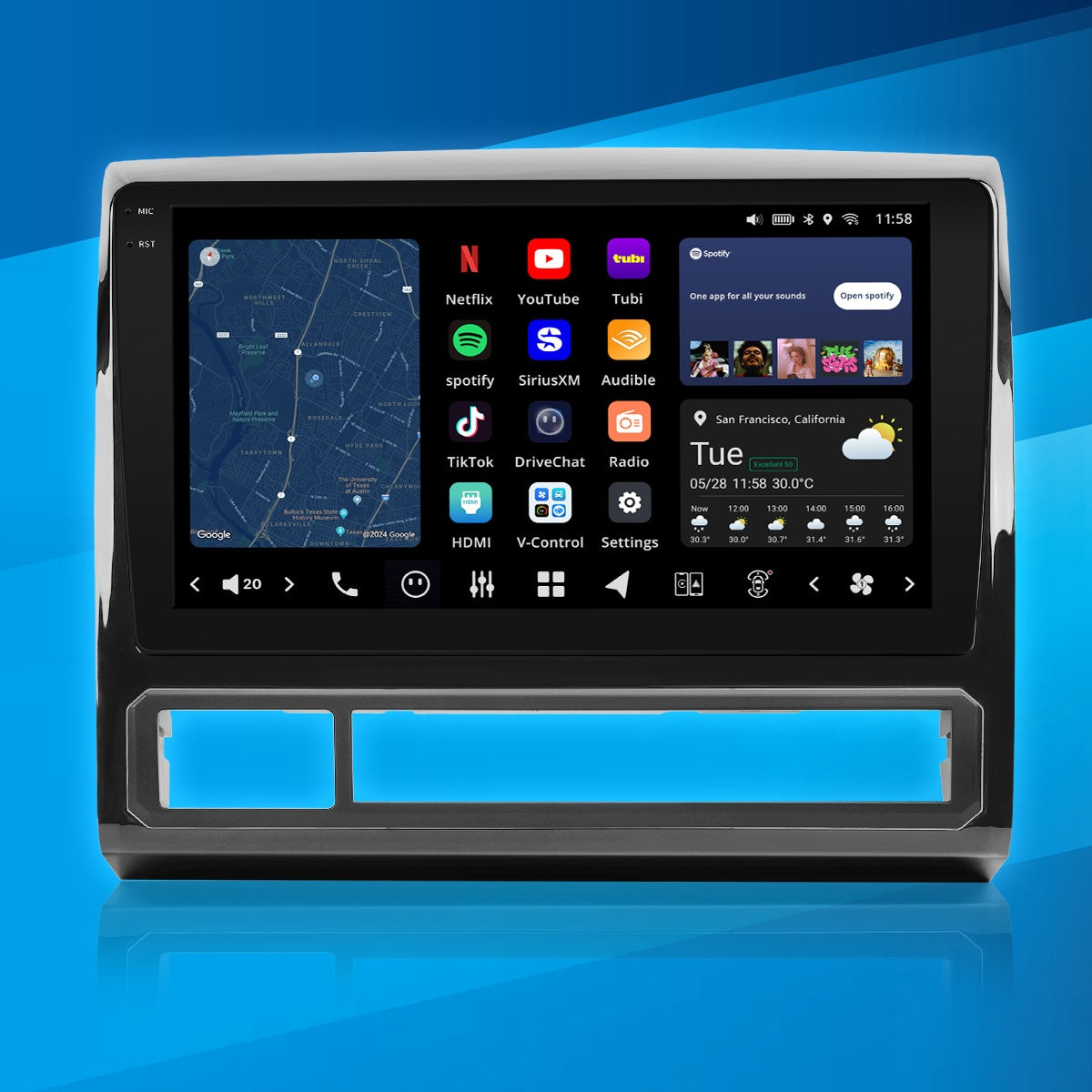 VISION 9" Custom-Fit Car Stereo for Toyota Tacoma 2005-2015