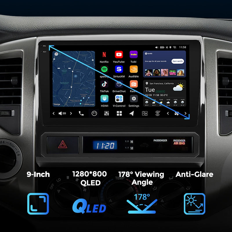 VISION 9" Custom-Fit Car Stereo for Toyota Tacoma 2005-2015