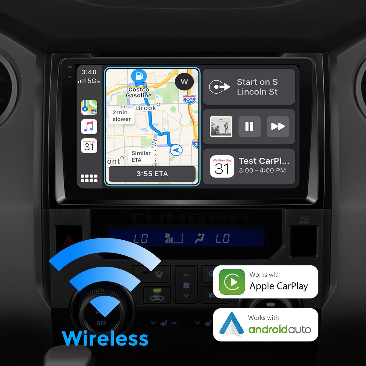 VISION 9" Custom-Fit Car Stereo for Toyota Tundra 2014-2021