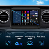 VISION 9" Custom-Fit Car Stereo for Jeep Wrangler (JL) 2018-2023 & Jeep Gladiator (JT) 2020–2023