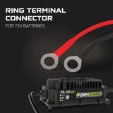 72V 10A Lithium Golf Cart Charger - Waterproof Design - 87.6 Volt Output Smart Charger for Lithium, LiFePO4, Lead Acid, AGM FORM Charge