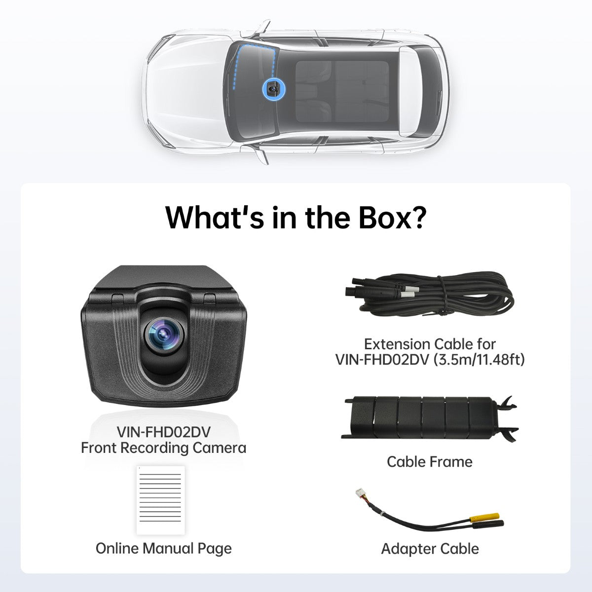 FHD 1080P On-Dash DVR Camera Real-Time Recording