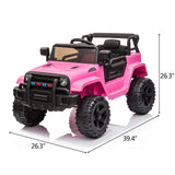 Electric Ride-On Car Truck for Kids with MP3, LED Lights, and Remote Control - 3 Speed Options