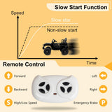 3-in-1 Electric Ride On Car Truck with 3 Speed RC Mode - Supports up to 62lbs