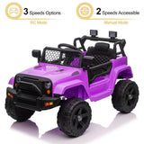 Remote Control Ride-On Car Truck with 3 Speeds and 3 Color Options