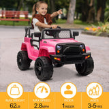 Electric Ride On Truck Car for 3-5 Year Olds with 12V Battery and 3 Speed Options - Supports up to 28kg