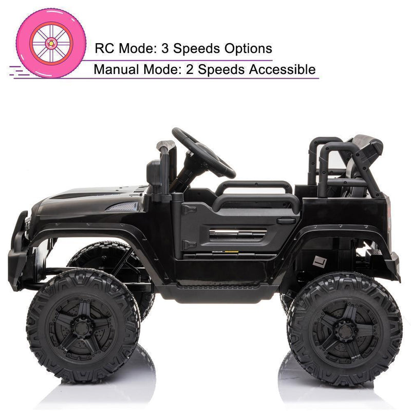 Interactive Ride-On Car Truck for Kids with Music, Lights, 3 Speeds, and Remote Control Safety Guide