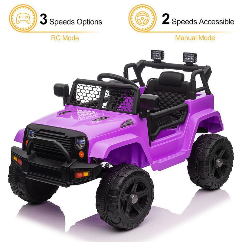 12V Battery Powered Ride-On Truck for Kids with Parental Remote Control and Seat Belts
