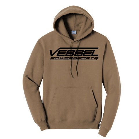 Vessel Powersports Hoodie (Brown) Vessel Powersports