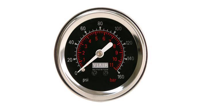 Viair 160 PSI 2" Single Needle Air Gauge - (90087 / 90088) Viair