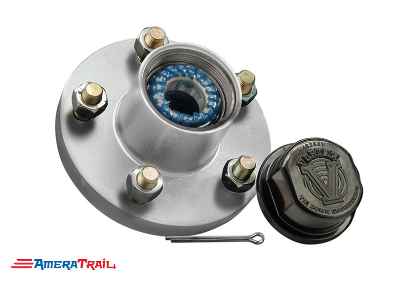 5 Lug Vortex Hub w/ 6 Year 100,000 Mile Warranty - Packed, Greased, and Ready to Roll - Available w/ Stainless Lug Nuts