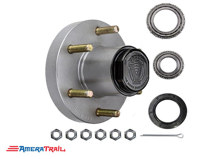 6 Lug Vortex Hub w/ 6 Year 100,000 Mile Warranty - Packed, Greased, and Ready to Roll - Available w/ Stainless Lug Nuts