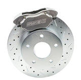 American Made Comp S 4-Piston Billet Aluminum Rear Disc Brake Kit W/DS Rotors. Clear W111-37