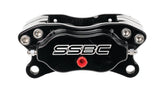 American Made Comp S 4-Piston Billet Aluminum Front Drum to Disc Brake Conversion Kit W/Rotors. Black W153-7BK