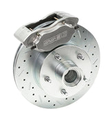 American Made Comp S 4-Piston Billet Aluminum Front Drum to Disc Brake Conversion Kit W/Rotors. Clear W156-7