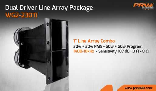 PRV Audio WG2-230Ti Dual Line Array Compression Driver