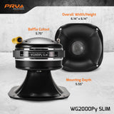 PRV WG2000Py SLIM Driver + Horn Combo PRV Audio