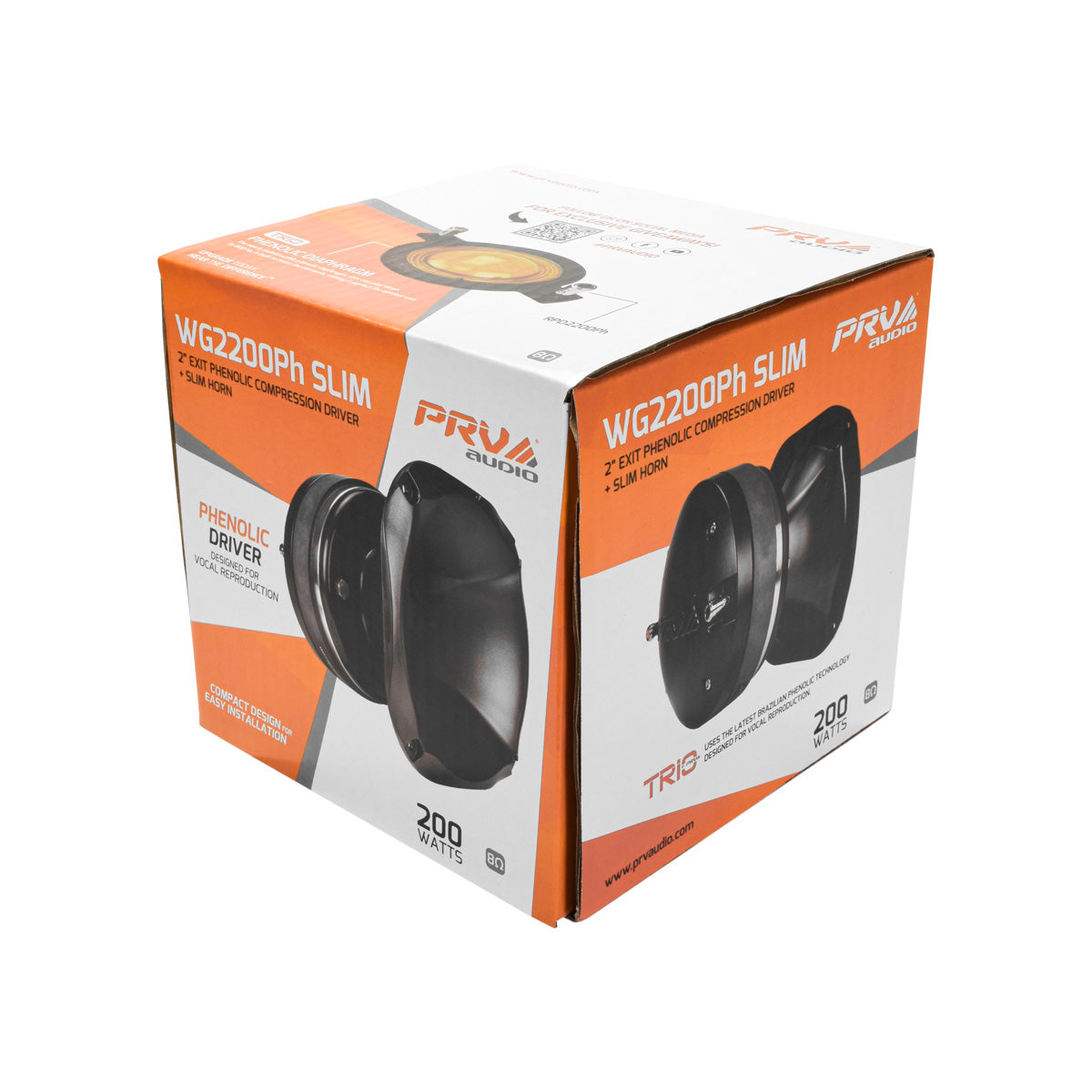 PRV WG2200Ph SLIM Driver + Horn Combo PRV Audio