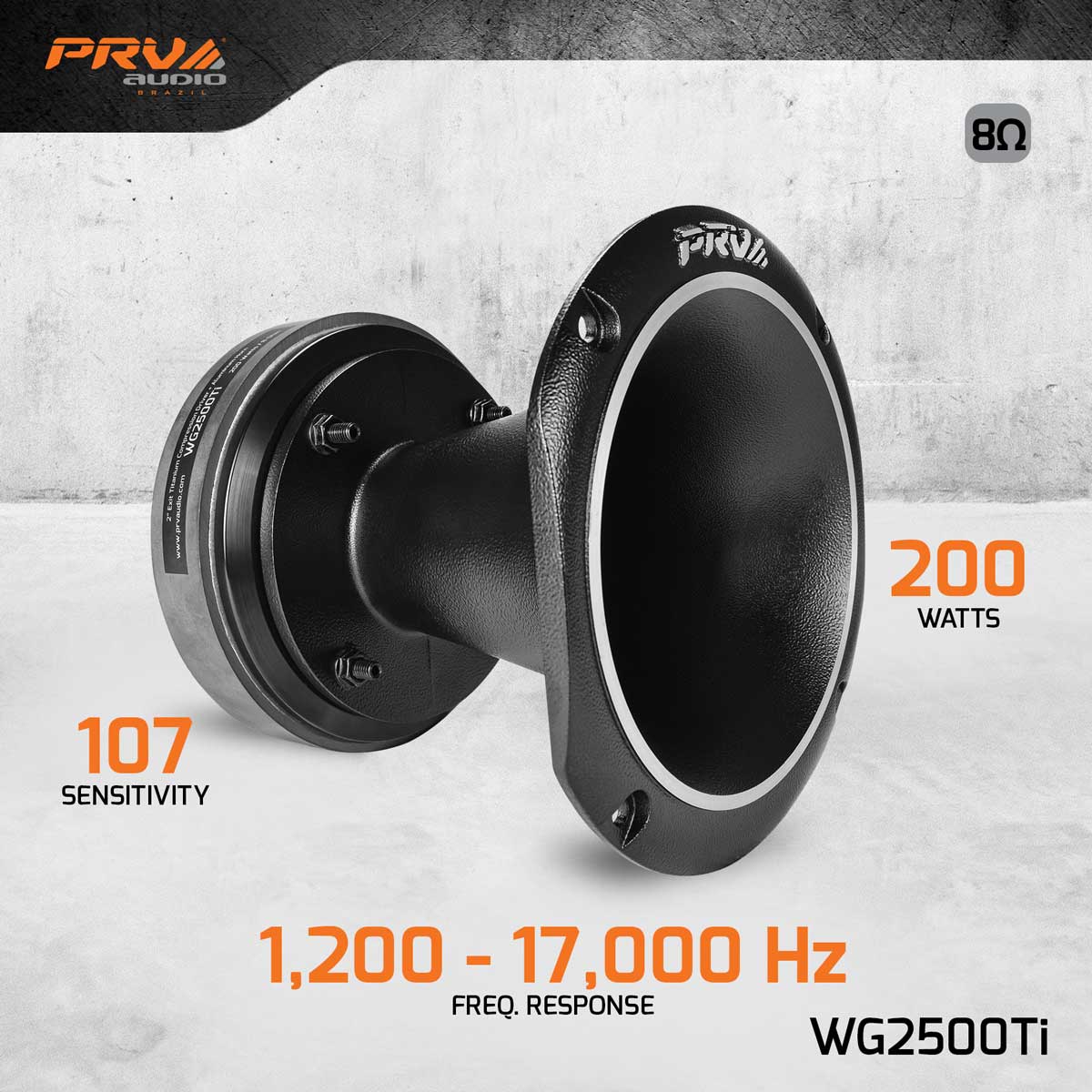 PRV WG2500Ti Driver + Horn Combo PRV Audio