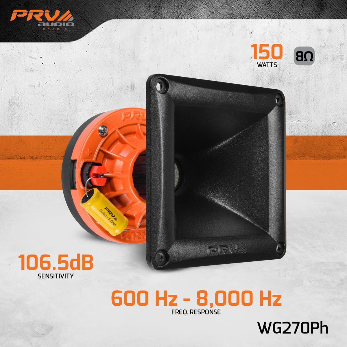 PRV WG270Ph Driver + Horn Combo PRV Audio