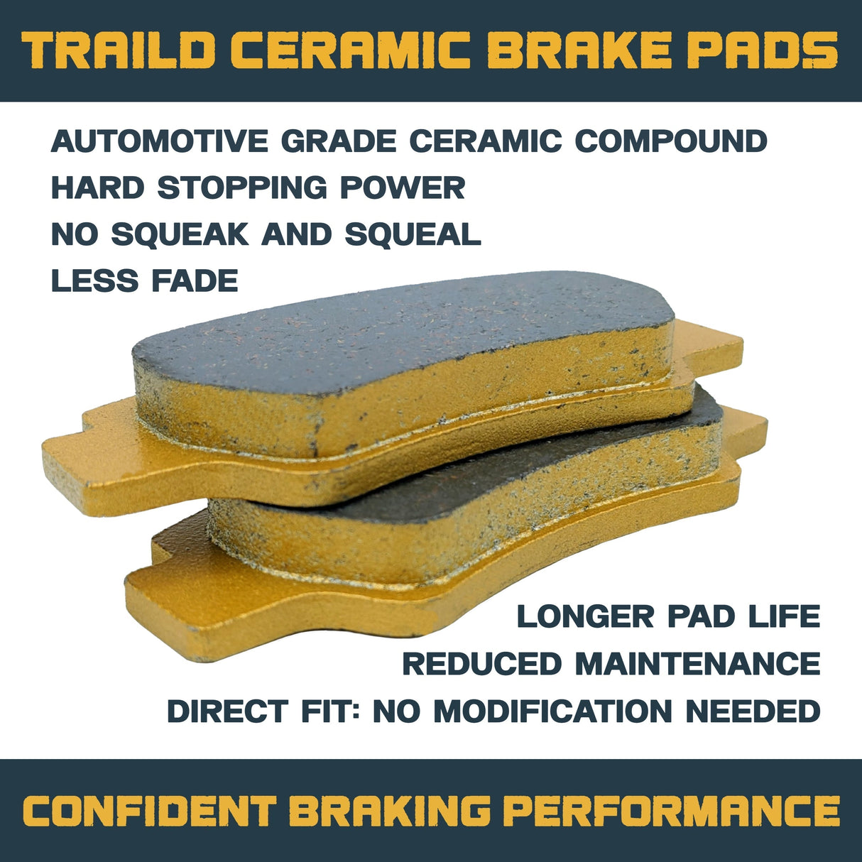 Yamaha YZ125/YZ250/YZ250F/YZ426F 1998-2002 Ceramic Brake Pad Set Traild