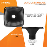 PRV WGP12-25 SLIM BLACK Waveguide PRV Audio