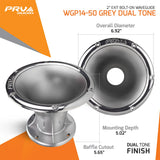 PRV Audio D2200Ph 2in Midrange Horn Driver Bundle Grey Dual Tone