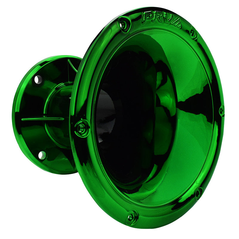 PRV AUDIO - 2" Exit Wave Guide - 45 x 45  Green Chrome Finish PRV