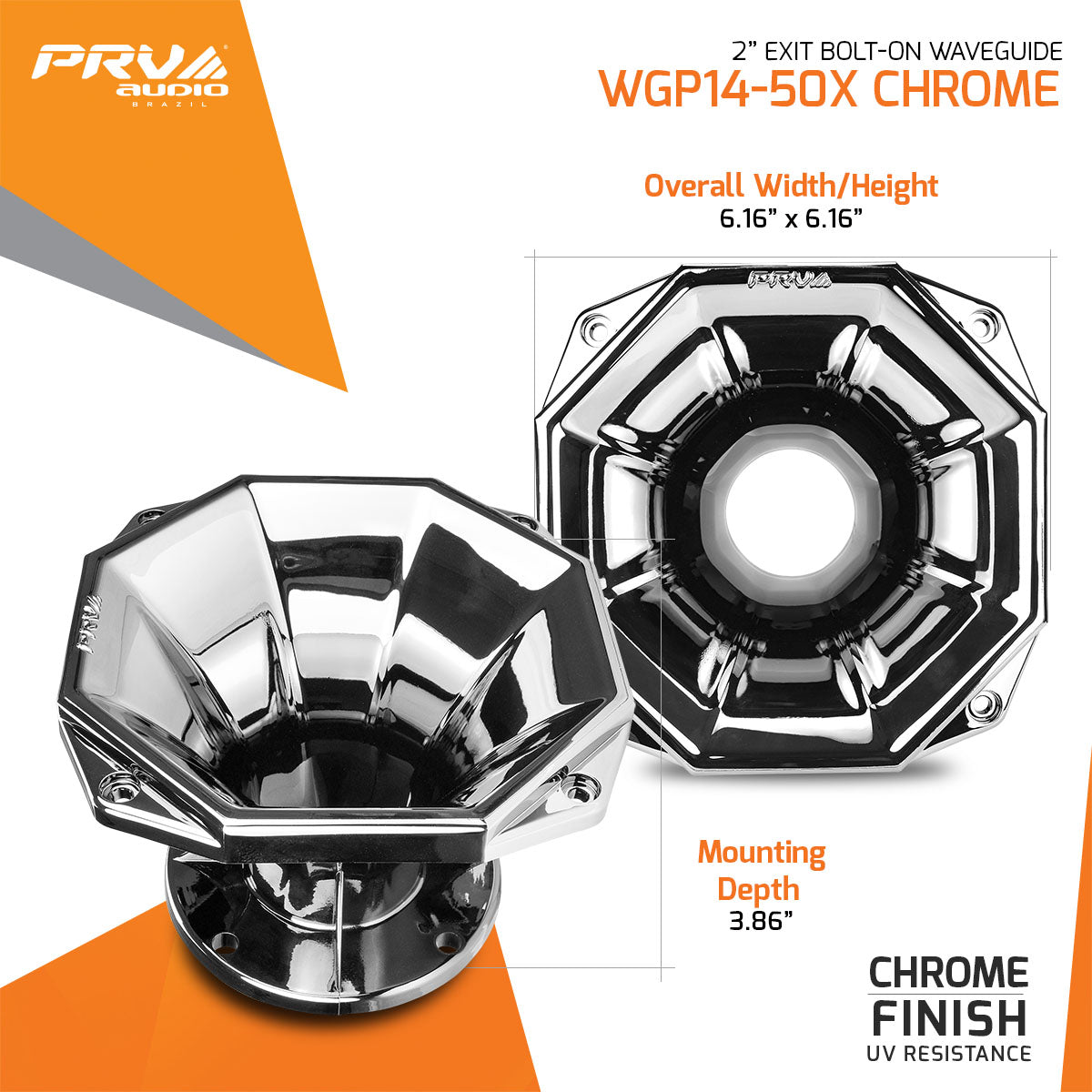 PRV WGP14-50X CHROME Waveguide PRV Audio